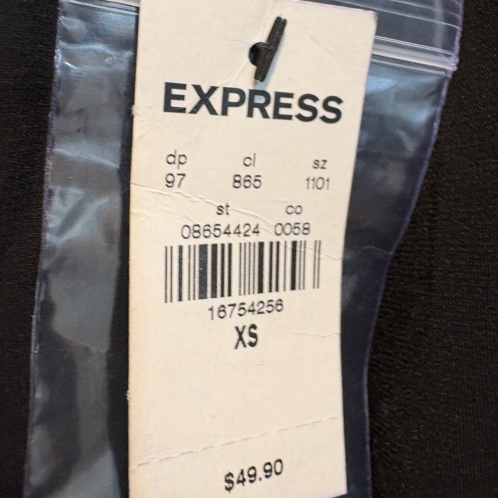 Express Black Sheer Mesh Long Sleeve Keyhole Bodysuit Going Out top Chic sexy - Picture 3 of 4